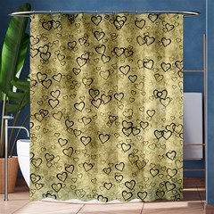 Heart Pattern Shower Curtain 60  X 72  (medium)  by ValentinaDesign