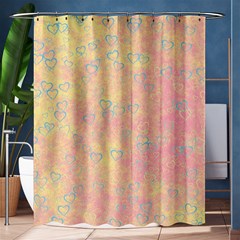 Heart Pattern Shower Curtain 60  X 72  (medium)  by ValentinaDesign