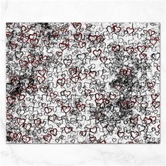 Heart Pattern Rectangular Jigsaw Puzzl by ValentinaDesign