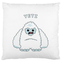 Yeti Standard Flano Cushion Case (one Side) by Valentinaart