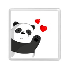 Cute Panda Memory Card Reader (square)  by Valentinaart