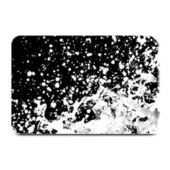 Black And White Splash Texture Plate Mats by dflcprints