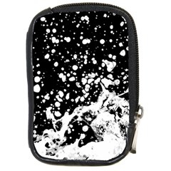 Black And White Splash Texture Compact Camera Cases by dflcprints