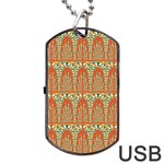 Arcs Pattern Dog Tag USB Flash (One Side) Front