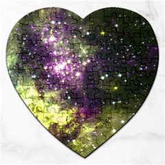 Space Colors Jigsaw Puzzle (heart) by ValentinaDesign