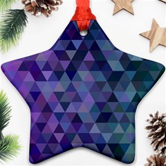 Triangle Tile Mosaic Pattern Ornament (star) by Nexatart