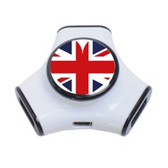 Uk Flag United Kingdom 3-port Usb Hub by Nexatart