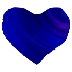 Blue Background Abstract Blue Large 19  Premium Heart Shape Cushions by Nexatart