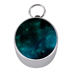 Space All Universe Cosmos Galaxy Mini Silver Compasses by Nexatart