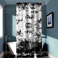 Vintage Halloween Pattern Shower Curtain 36  X 72  (stall)  by Valentinaart