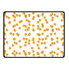 Candy Corn Double Sided Fleece Blanket (small)  by Valentinaart