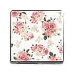 pink and white flowers  Memory Card Reader (Square) Front