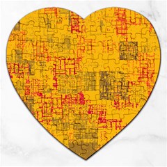 Abstract Art Jigsaw Puzzle (heart) by ValentinaDesign