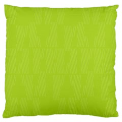 Line Green Large Cushion Case (one Side) by Mariart