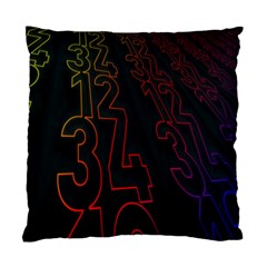 Neon Number Standard Cushion Case (two Sides) by Mariart