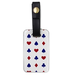 Playing Cards Hearts Diamonds Luggage Tags (one Side)  by Mariart