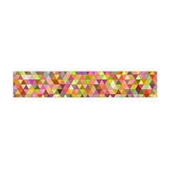 Multicolored Mixcolor Geometric Pattern Flano Scarf (mini) by paulaoliveiradesign