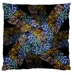 Multi Color Tile Twirl Octagon Standard Flano Cushion Case (two Sides) by Nexatart