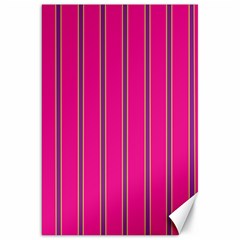 Pink Line Vertical Purple Yellow Fushia Canvas 20  X 30   by Mariart