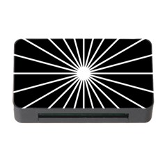 Ray White Black Line Space Memory Card Reader With Cf by Mariart