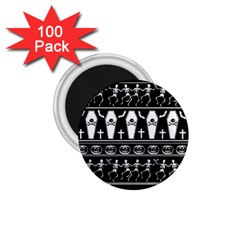 Halloween Pattern 1 75  Magnets (100 Pack)  by ValentinaDesign