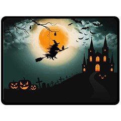 Halloween Landscape Fleece Blanket (large)  by ValentinaDesign