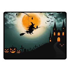 Halloween Landscape Fleece Blanket (small) by ValentinaDesign