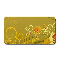 Flower Floral Yellow Sunflower Star Leaf Line Gold Medium Bar Mats by Mariart