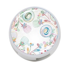 Flower Rainbow Circle Polka Leaf Sexy 4-port Usb Hub (one Side) by Mariart