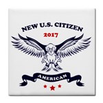 New U.S. Citizen Eagle 2017  Tile Coasters Front