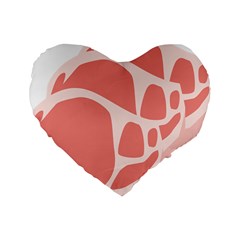 Meat Standard 16  Premium Heart Shape Cushions by Mariart