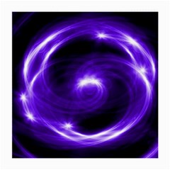 Purple Black Star Neon Light Space Galaxy Medium Glasses Cloth (2-side) by Mariart