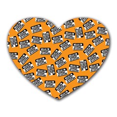 Pattern Halloween Wearing Costume Icreate Heart Mousepads by iCreate