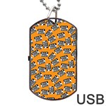 Pattern Halloween  Dog Tag USB Flash (One Side) Front