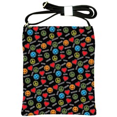 Pattern Halloween Peacelovevampires  Icreate Shoulder Sling Bags by iCreate