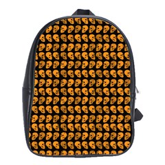 Halloween Color Skull Heads School Bag (large) by iCreate