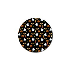 Halloween Pattern Golf Ball Marker (4 Pack) by Valentinaart