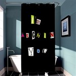 I am watching you Shower Curtain 36  x 72  (Stall)  Curtain(36 X72 ) - 33.26 x66.24  Curtain(36 X72 )