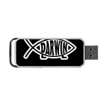 Darwin fish Portable USB Flash (One Side) Front