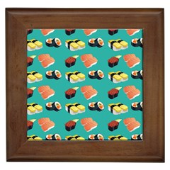 Sushi Pattern Framed Tiles by Valentinaart