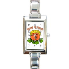 Trump Or Treat  Rectangle Italian Charm Watch by Valentinaart