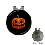 Halloween pumpkin Hat Clips with Golf Markers Front