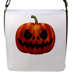 Halloween Pumpkin Flap Messenger Bag (s) by Valentinaart