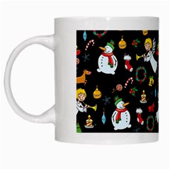 Christmas Pattern White Mugs by Valentinaart