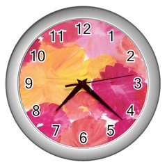 No 136 Wall Clocks (silver)  by AdisaArtDesign