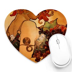 Alfons Mucha   Fruit Heart Mousepads by NouveauDesign