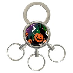 Happy Halloween 3-ring Key Chains by Mariart