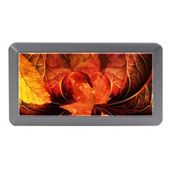 Ablaze With Beautiful Fractal Fall Colors Memory Card Reader (mini) by jayaprime