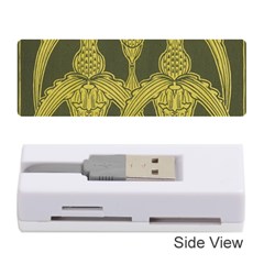 Art Nouveau Green Memory Card Reader (stick)  by NouveauDesign