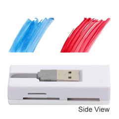 France Flag, Banner Watercolor Painting Art Memory Card Reader (stick)  by picsaspassion